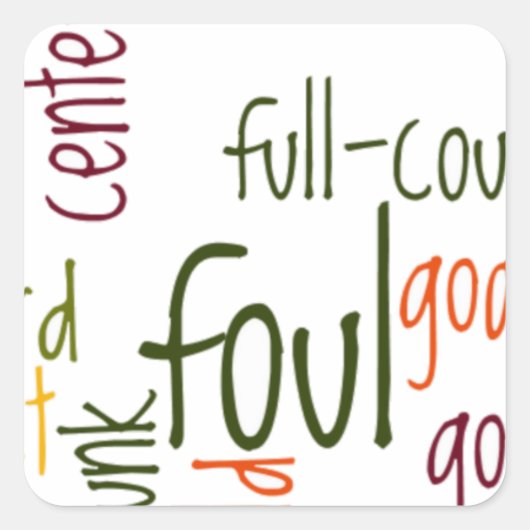 Sticker Carré Slam Dunk Dreams : Basketball - Jeu des Champions (Devant)