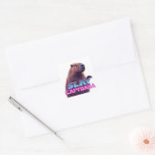 Sticker Carré Slay Capybara Funny Animal Meme Gift (Enveloppe)