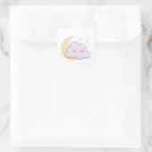 Sticker Carré Sleepy Cloud – Dreamy Kawaii Magic (Sac)