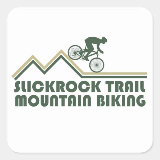 Sticker Carré slickrock mtb mountain bike (Devant)
