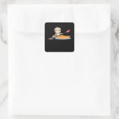 Sticker Carré Sloth Kayak Team Paddle Funny Slots (Sac)