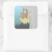 Sticker Carré Sloth Rock climbing (Sac)