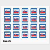 Sticker Carré Slovène (Feuille)