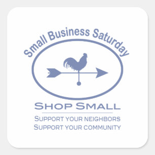 Sticker Carré Small Business Saturday Weather vane