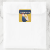 Sticker Carré Smash le féministe patriarcal dire (Sac)