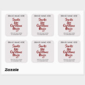 Sticker Carré Smells Like Christmas Magic Candle Labels (Feuille)