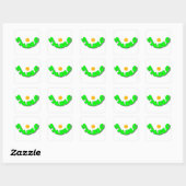 Sticker Carré Smile (Feuille)