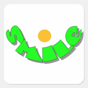 Sticker Carré Smile