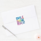 Sticker Carré Smile brillant répéter (Enveloppe)