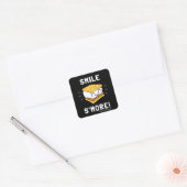 Sticker Carré Smile S'more (Enveloppe)