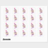 Sticker Carré Smile Sparkle Shine Star Word Art (Feuille)