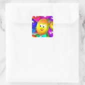 Sticker Carré Smiley Faces Balloons Pattern-64171 (Sac)