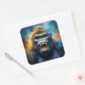 Sticker Carré Smiling gorilla (Enveloppe)