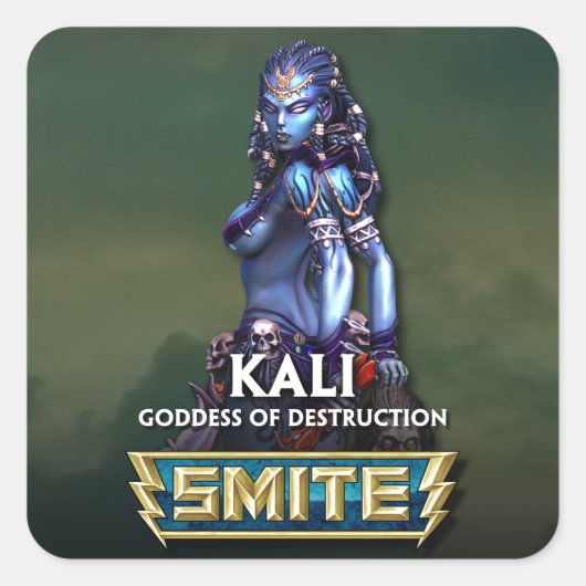 Sticker Carré SMITE : Kali, déesse de la destruction (Devant)