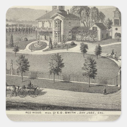 Sticker Carré Smith, Evans résidences (Devant)