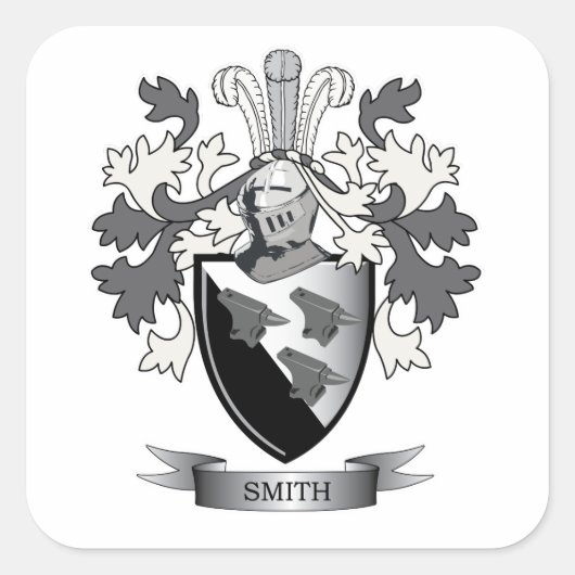 Sticker Carré Smith Family Crest (Devant)