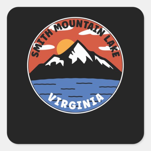 Sticker Carré Smith Mountain Lake - Virginie (Devant)