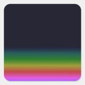 Sticker Carré Smooth Black Rainbow Background Gradient (Devant)