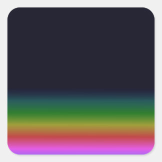 Sticker Carré Smooth Black Rainbow Background Gradient