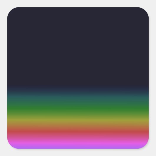 Sticker Carré Smooth Black Rainbow Background Gradient (Devant)
