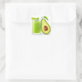 Sticker Carré Smoothie d'Avocado (Sac)