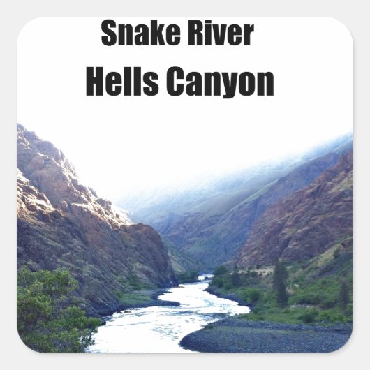 Sticker Carré Snake Rotver, Hells Canyon (Devant)