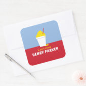 STICKER CARRÉ SNOBALL (RED) (Enveloppe)