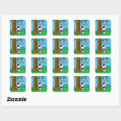 Sticker Carré Snoopy "Joe Cool" debout (Feuille)