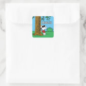 Sticker Carré Snoopy "Joe Cool" debout (Sac)