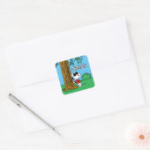 Sticker Carré Snoopy "Joe Cool" debout (Enveloppe)
