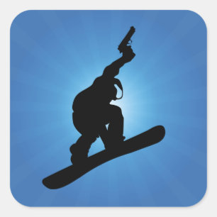 Sticker Carré Snowboard Outlaw