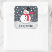 Sticker Carré Snowman (Sac)
