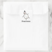Sticker Carré Snowman (Sac)