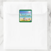Sticker Carré Snowman bronzage (Sac)
