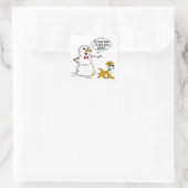 Sticker Carré Snowman Joke (Sac)