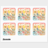Sticker Carré SoCal (Feuille)