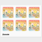 Sticker Carré SoCal (Feuille)
