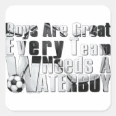 Sticker Carré Soccer Waterboy (Devant)
