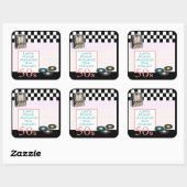 Sticker Carré Sock Hop (Feuille)