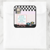 Sticker Carré Sock Hop (Sac)