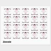 Sticker Carré Sock Hop Poodle Jupe Anniversaire Favoriser Tags (Feuille)