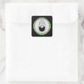 Sticker Carré Soda Pop Can Pixel Art - Vert (Sac)