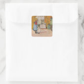 Sticker Carré Soeurs - Koket av Carl Larsson (Sac)