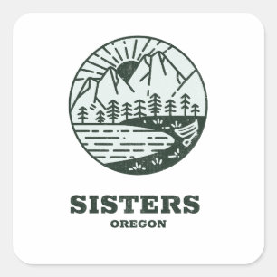 Sticker Carré Soeurs - Oregon