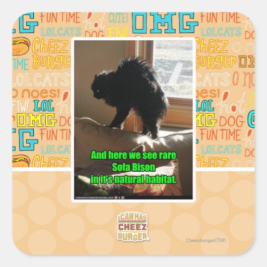 Sticker Carré Sofa Bison (Devant)