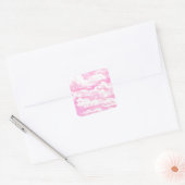 Sticker Carré Soft Happy Rose Nuages Décor (Enveloppe)