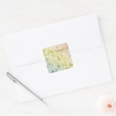 Sticker Carré Soft Pastel Rainbow Hydrangea (Enveloppe)