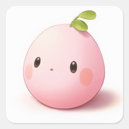 Sticker Carré Soft Serene Art (Devant)