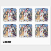 Sticker Carré Soins (Feuille)