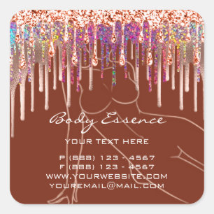 Sticker Carré Soins du corps Façonner le soap Balm Cosmetic Shop